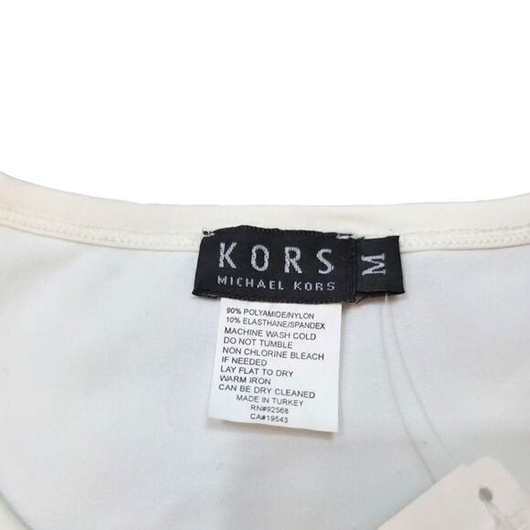 NEW Vintage Kors Michael Kors Layering Sleeveless Shell Tank Top in Ivory Size M - Picture 4 of 7